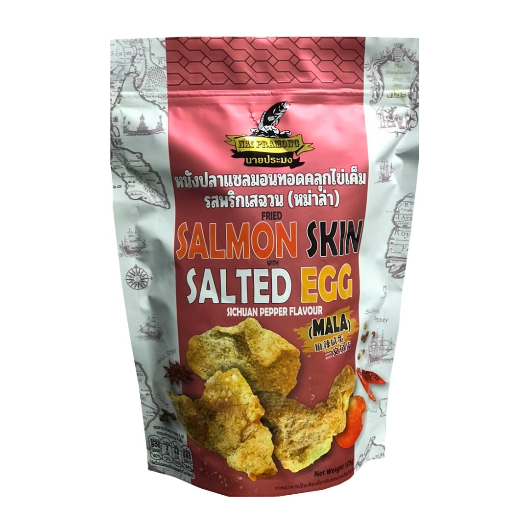 NAI PRAMONG香脆鹹蛋黃三文魚皮125g