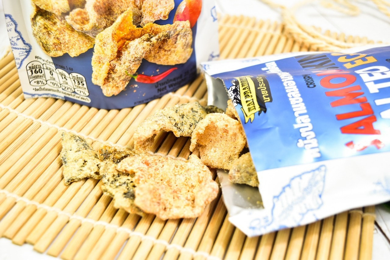 NAI PRAMONG香脆鹹蛋黃三文魚皮125g