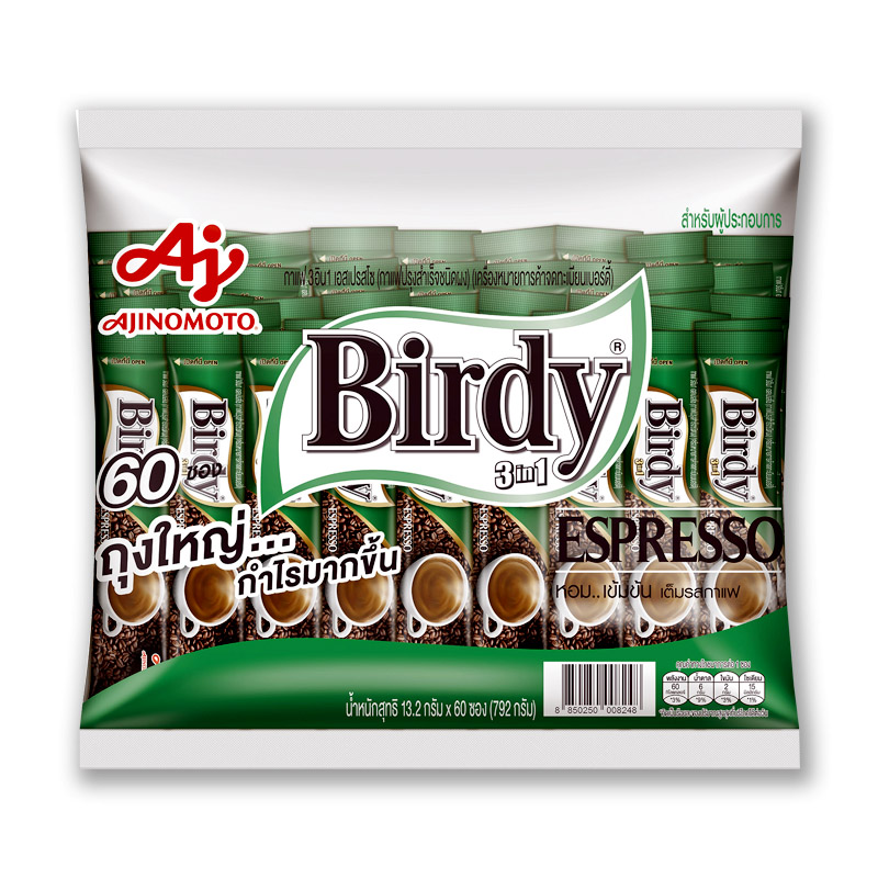 BIRDY三合一即沖咖啡15.5g x 60條大包裝