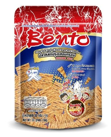 BENTO魷魚鱈魚香辣脆片30g