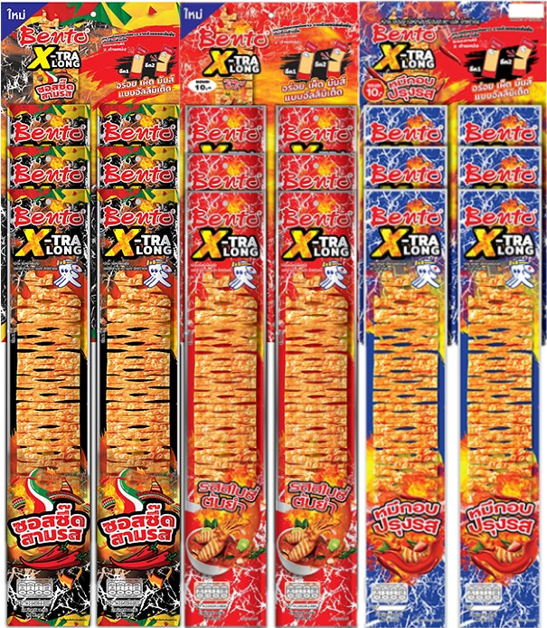 BENTO X-TRA LONG 特長碳烤魷魚片 10g x 6包裝