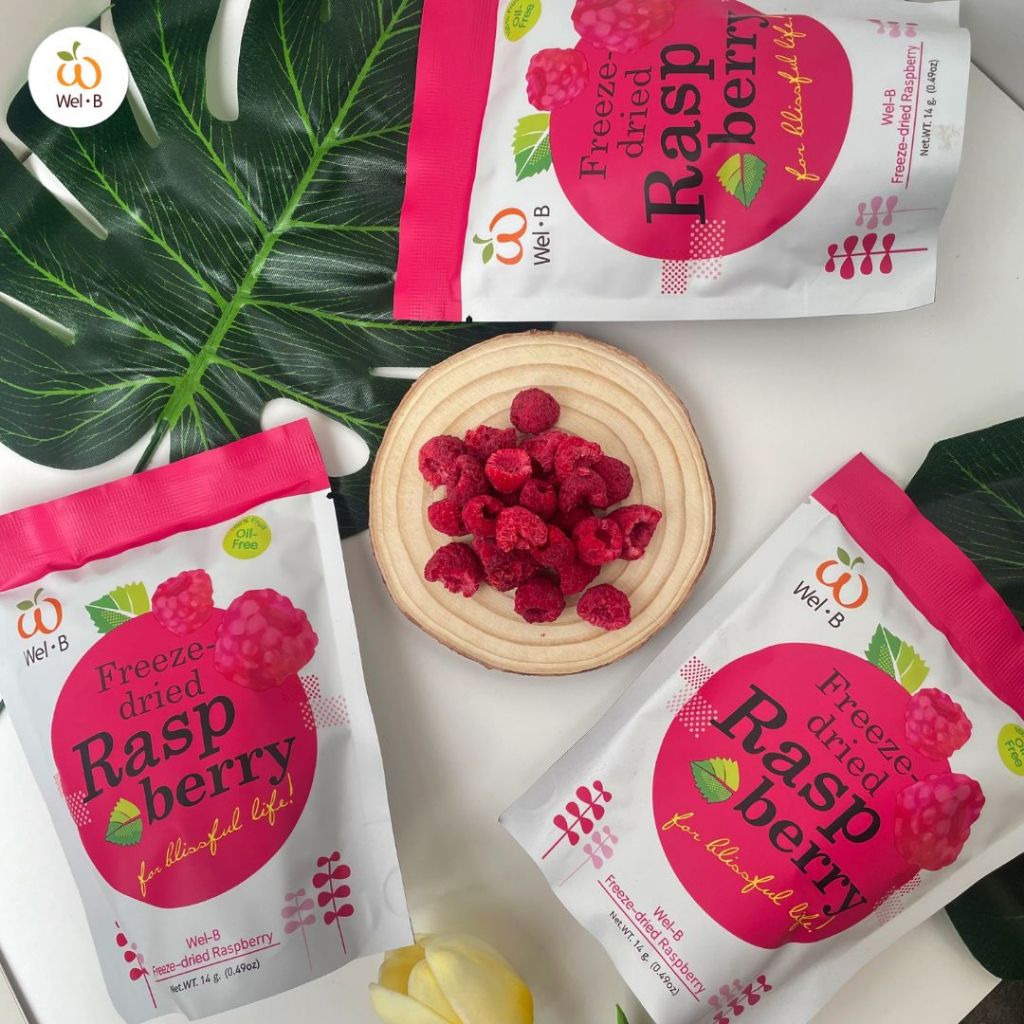 Wel-B 100%天然凍乾紅莓14g x 4包裝