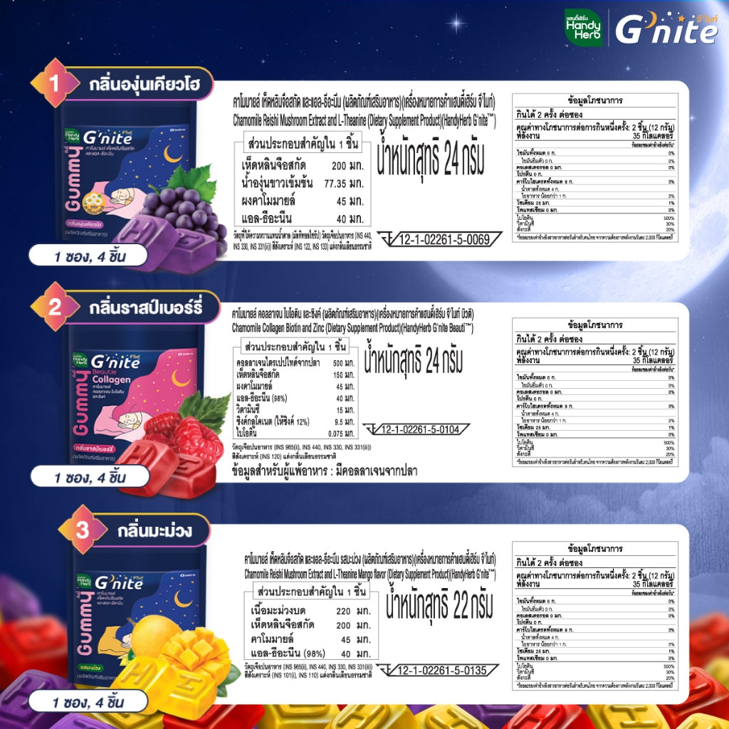 HANDYHERB GNITE睡眠軟糖雜錦口味盒裝