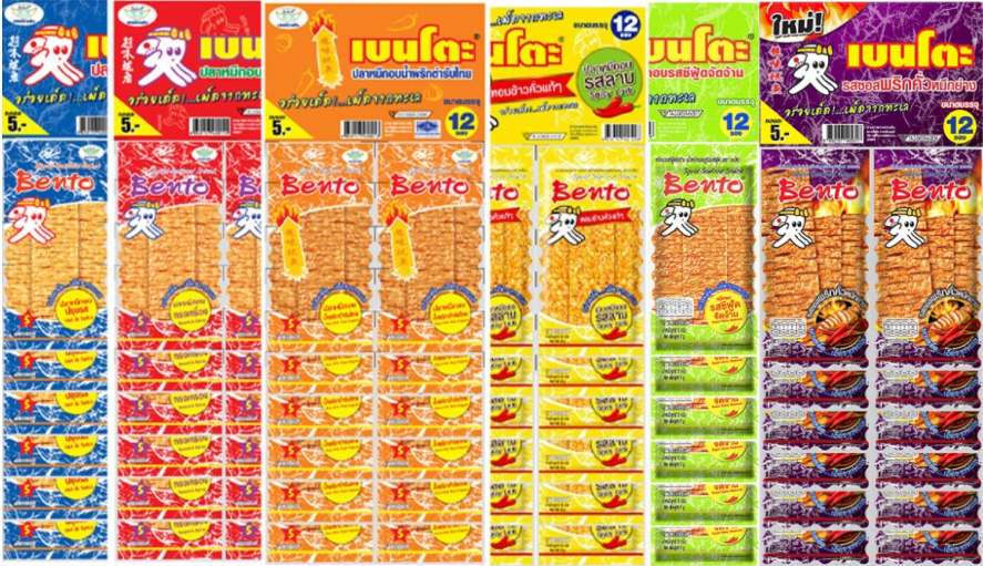 BENTO碳烤魷魚片5g x 12小包裝