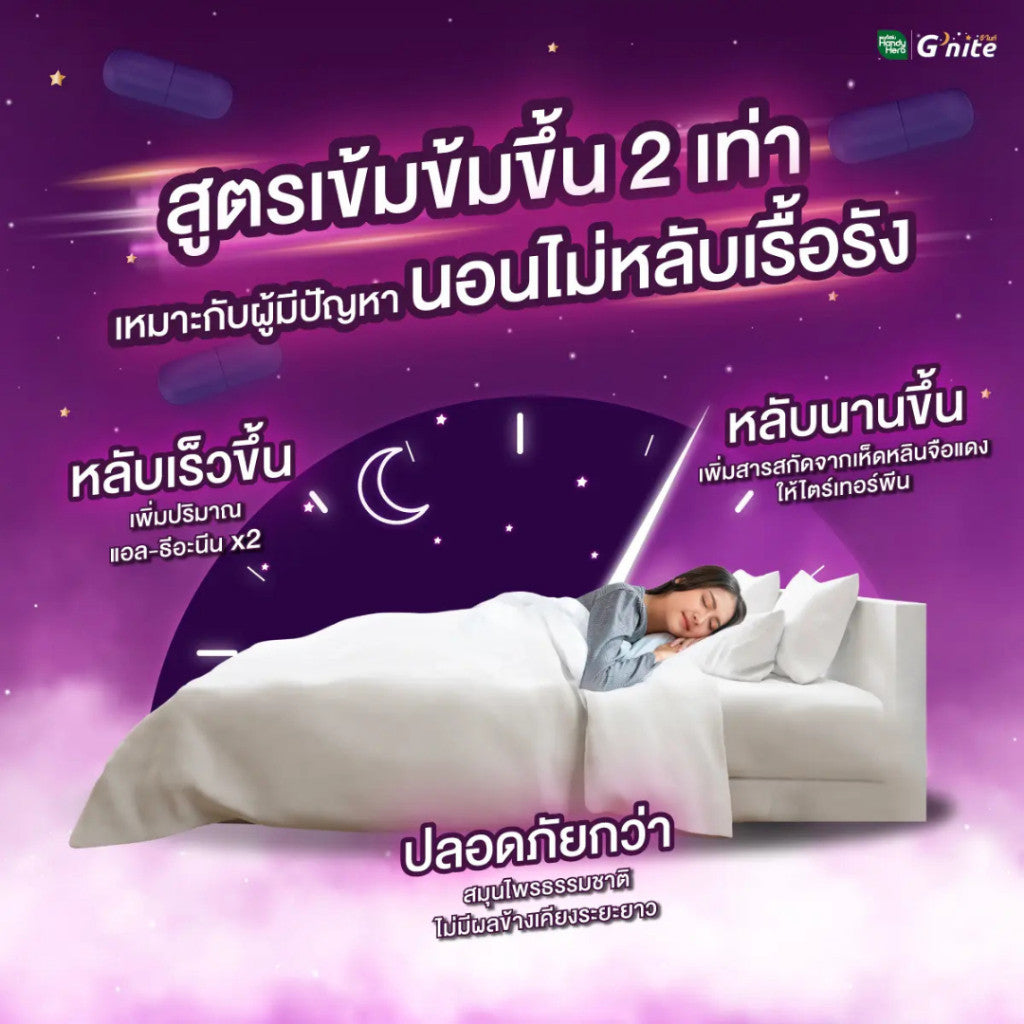 HANDYHERB GNITE EXTRA 雙倍睡眠草本膠囊原盒裝
