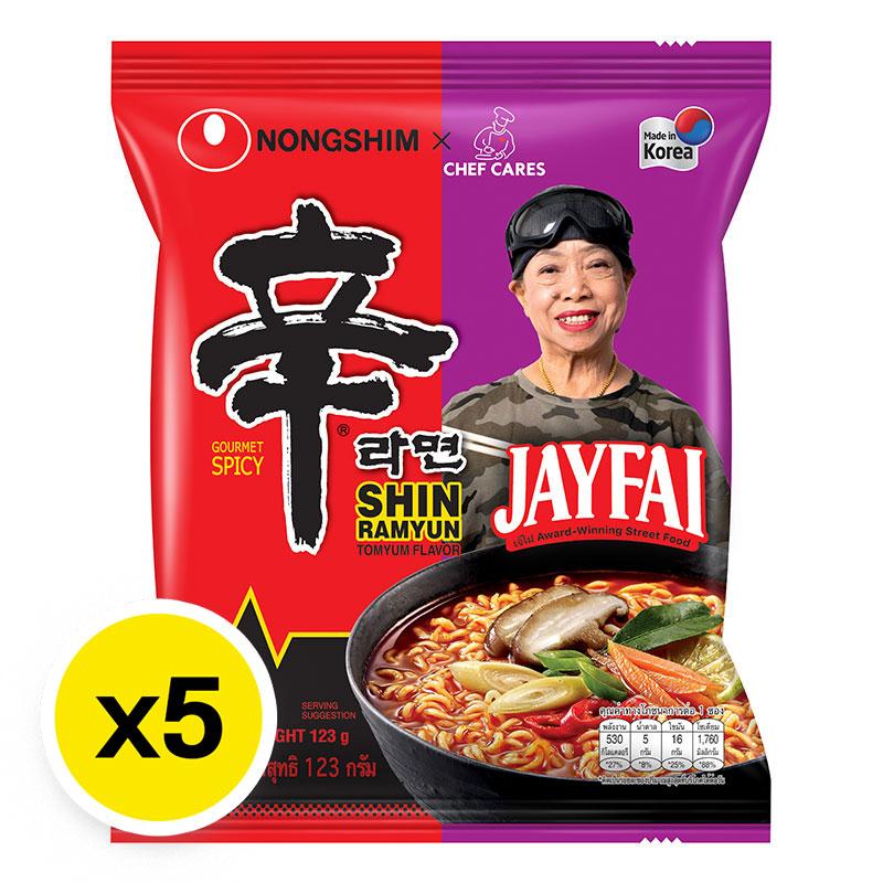 農心辛辣麵 x JayFai系列123g x 5包裝