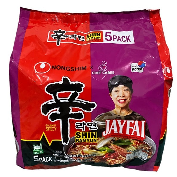 農心辛辣麵 x JayFai系列123g x 5包裝