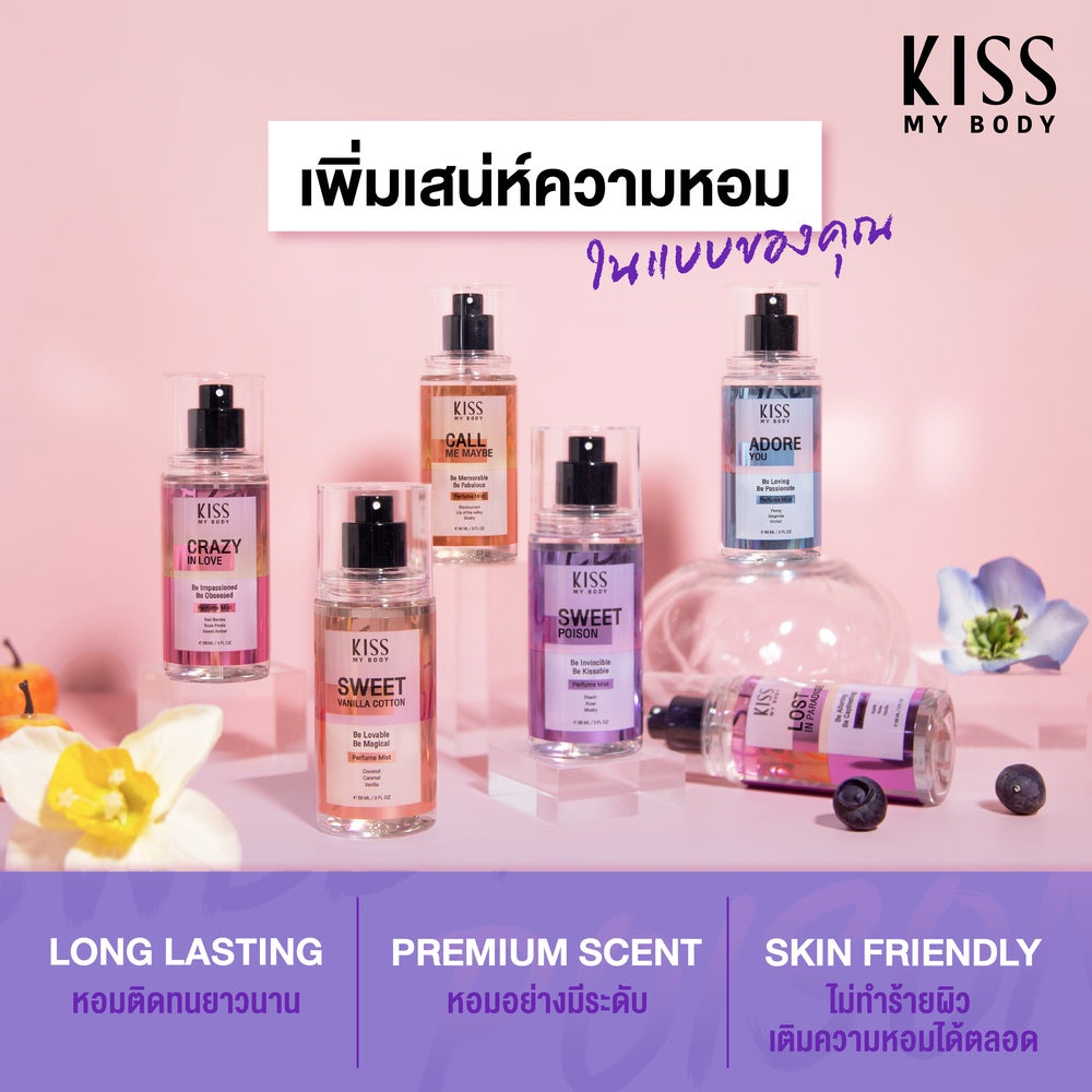 KISS MY BODY (Malissa Kiss) 美白香水身體乳液+噴霧套裝