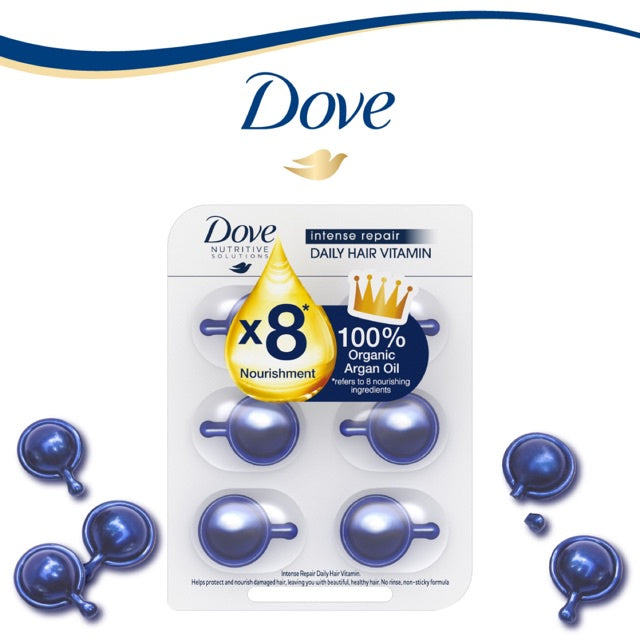 Dove 維他命修護髪尾油6粒裝