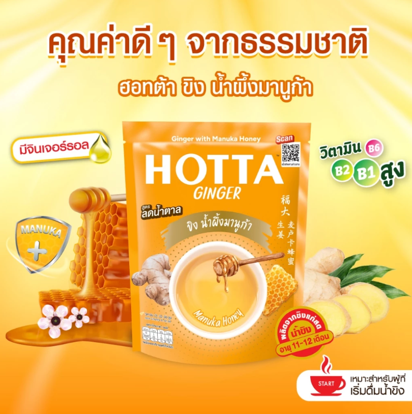 HOTTA 即沖薑茶10小包袋裝