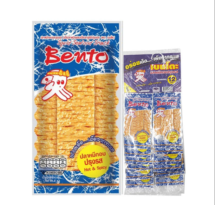 BENTO碳烤魷魚片4g x 12小包裝