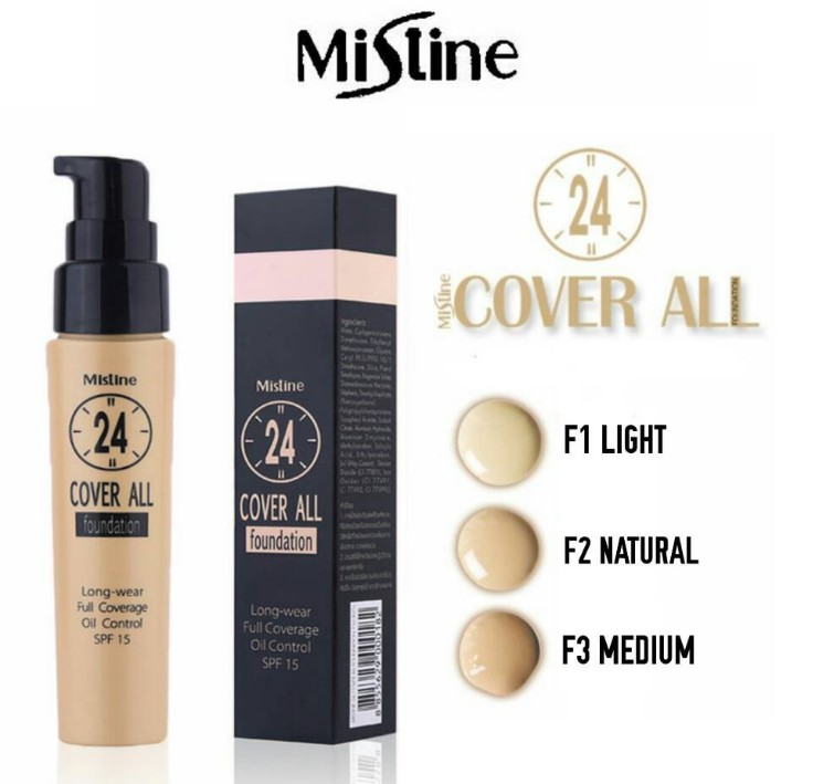 泰國直送🇹🇭MISTINE 24小時遮瑕防曬粉底液25ml – Shopping THAI 泰國生活百貨代購服務